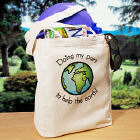 Doing My Part Personalized Canvas Reusable Tote Bag